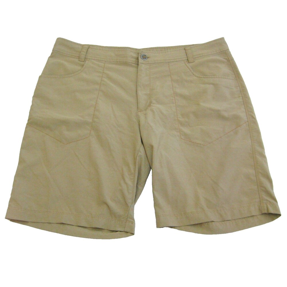 COLUMBIA Men's (Size 40) Beige Tan Flat Front Casual Chino Walking Shorts